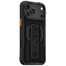 iPhone 17 Pro Max Skinarma Phantom mágneses töltés + tartóállvány fekete tok