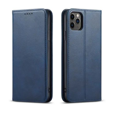 Samsung Galaxy A17 mágneses PU bőr fliptok kártyatartóval kék Alphajack