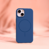 iPhone 17 Pro Max tok Silicone Thin Mag sötétkék - 2. kép