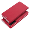 Samsung Galaxy S25 FE tok LUNA Book Carbon piros tok - 1. kép