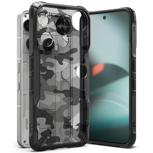 Nothing Phone 3 Ringke Fusion X Camo Fekete tok
