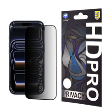 iPhone 17 Pro Fekete Lito - HD Pro Privacy üvegfólia