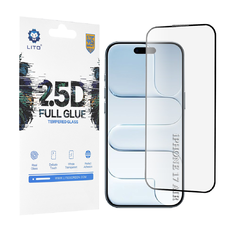iPhone 17 Air Fekete Lito 2.5D FullGlue üveg üvegfólia