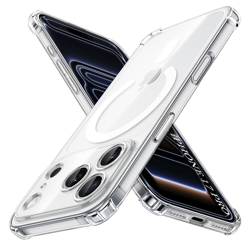 iPhone 17 Pro Techsuit - Shockproof Clear Silicone MagSafe - Átlátszó tok iPhone 17 Pro Techsuit - Shockproof Clear Silicone MagSafe - Átlátszó tok