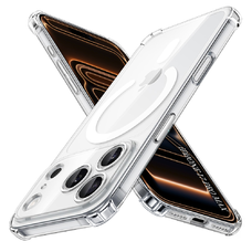 iPhone 17 Pro Max Techsuit - Shockproof Clear Silicone MagSafe - Átlátszó tok