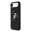  iPhone 17 Air fekete Karl Lagerfeld Liquid Silicone Karl és Choupette MagSafe tok - 0. kép