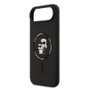 iPhone 17 Air fekete Karl Lagerfeld Liquid Silicone Karl és Choupette MagSafe tok - 3. kép