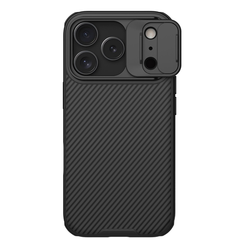  Apple iPhone 17 Pro Fekete Nillkin CamShield PRO Mágneses tok