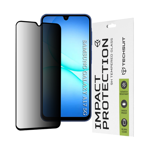 Samsung Galaxy A17 5G Techsuit - 111D Privacy Full Glue - Fekete üvegfólia Samsung Galaxy A17 5G Techsuit - 111D Privacy Full Glue - Fekete üvegfólia