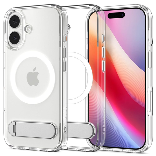 iPhone 17 Spigen Ultra Hybrid S MagSafe áttetsző/fehér tok iPhone 17 Spigen Ultra Hybrid S MagSafe áttetsző/fehér tok