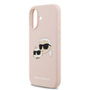  iPhone 17 Rózsaszín Karl Lagerfeld Liquid Silicone Kétfejes Mágneses tok - 3. kép