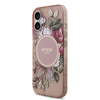  iPhone 17 Pink Guess IML Flowers Pánt MagSafe tok - 0. kép