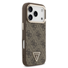  iPhone 17 Pro Barna Guess PU bőr 4G Strass háromszög logó arany keretes MagSafe tok - 2. kép