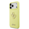  iPhone 17 Pro Max sárga Guess Liquid Silicone 4G Metal Logo tok - 0. kép