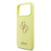  iPhone 17 Pro Max sárga Guess Liquid Silicone 4G Metal Logo tok - 3. kép