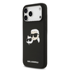  iPhone 17 Pro Max fekete Karl Lagerfeld Liquid Silicone Double Heads MagSafe tok - 0. kép