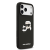  iPhone 17 Pro Max fekete Karl Lagerfeld Liquid Silicone Double Heads MagSafe tok - 2. kép