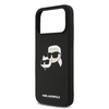  iPhone 17 Pro Max fekete Karl Lagerfeld Liquid Silicone Double Heads MagSafe tok - 3. kép