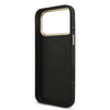  iPhone 17 Pro Max Fekete Guess PU Leather 4G Strass Triangle Logo Gold Frame MagSafe tok - 4. kép