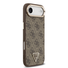  iPhone 17 Air Guess PU Leather 4G Strass Triangle Logo Gold Frame MagSafe tok - 2. kép