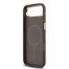  iPhone 17 Air Guess PU Leather 4G Strass Triangle Logo Gold Frame MagSafe tok - 4. kép