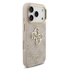 iPhone 17 Pro Rózsaszín Guess PU Leather 4G Metal Logo Arany Keretes tok - 2. kép