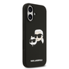  iPhone 17 fekete Karl Lagerfeld Liquid Silicone Double Heads MagSafe tok - 2. kép