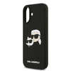  iPhone 17 fekete Karl Lagerfeld Liquid Silicone Double Heads MagSafe tok - 3. kép