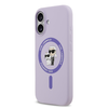  iPhone 17 Lila Karl Lagerfeld Liquid Silicone Karl and Choupette MagSafe tok - 0. kép