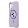  iPhone 17 Lila Karl Lagerfeld Liquid Silicone Karl and Choupette MagSafe tok - 3. kép