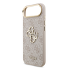  iPhone 17 Air Pink Guess PU Leather 4G Metal Logo Arany Keretes tok - 3. kép