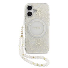  iPhone 17 Guess IML Flowers Allover Strap MagSafe tok
