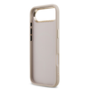  iPhone 17 Air Pink Guess PU Bőr 4G Strass Háromszög Logó Arany Keret MagSafe Tok - 4. kép