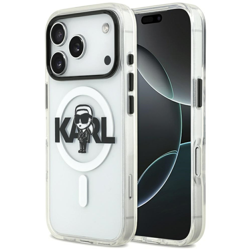 iPhone 17 Pro Átlátszó Karl Lagerfeld - IML MagSafe Sketch Logo (KLHMP17LHGKIGKBT) tok iPhone 17 Pro Átlátszó Karl Lagerfeld - IML MagSafe Sketch Logo (KLHMP17LHGKIGKBT) tok