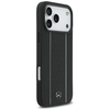 iPhone 17 Pro Max Mercedes Leather Star Pattern Stripes MagSafe tok fekete - 2. kép