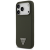 iPhone 17 Pro Khaki Guess - Silicone Triangle Logo MagSafe (GUHMP17LSCTRLMA) tok - 1. kép