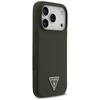 iPhone 17 Pro Khaki Guess - Silicone Triangle Logo MagSafe (GUHMP17LSCTRLMA) tok - 2. kép
