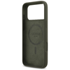 iPhone 17 Pro Max Guess - Silicone Triangle Logo MagSafe (GUHMP17XSCTRLMA) - Khaki tok - 2. kép
