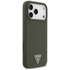 iPhone 17 Pro Max Guess - Silicone Triangle Logo MagSafe (GUHMP17XSCTRLMA) - Khaki tok - 3. kép