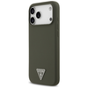 iPhone 17 Pro Max Guess - Silicone Triangle Logo MagSafe (GUHMP17XSCTRLMA) - Khaki tok - 4. kép