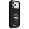 iPhone 17 Pro - Fekete Karl Lagerfeld - Silicone Sketch & Logo (KLHMP17LSKIGROK) tok - 3. kép