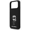 iPhone 17 Pro Max Fekete Karl Lagerfeld - Silicone Sketch & Logo (KLHMP17XSKIGROK) tok - 1. kép
