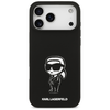 iPhone 17 Pro Max Fekete Karl Lagerfeld - Silicone Sketch & Logo (KLHMP17XSKIGROK) tok - 3. kép
