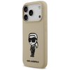 iPhone 17 Pro Barna Karl Lagerfeld - Silicone Sketch & Logo (KLHMP17LSKIGROW) tok - 1. kép