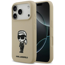 iPhone 17 Pro Barna Karl Lagerfeld - Silicone Sketch & Logo (KLHMP17LSKIGROW) tok