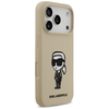 iPhone 17 Pro Barna Karl Lagerfeld - Silicone Sketch & Logo (KLHMP17LSKIGROW) tok - 2. kép