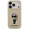 iPhone 17 Pro Barna Karl Lagerfeld - Silicone Sketch & Logo (KLHMP17LSKIGROW) tok - 3. kép