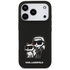 iPhone 17 Pro Fekete Karl Lagerfeld - Silicone Sketch & Logo (KLHMP17LSKCGRGOK) - Karl&Choupette tok - 4. kép