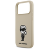 iPhone 17 Pro Max Barna Karl Lagerfeld - Silicone Sketch & Logo (KLHMP17XSKIGROW) tok - 2. kép