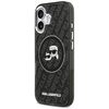 Apple iPhone 17 Karl Lagerfeld - Glitter MagSafe (KLHMP17SHMKBKCHOK) - Fekete Karl&Choupette Head tok - 2. kép